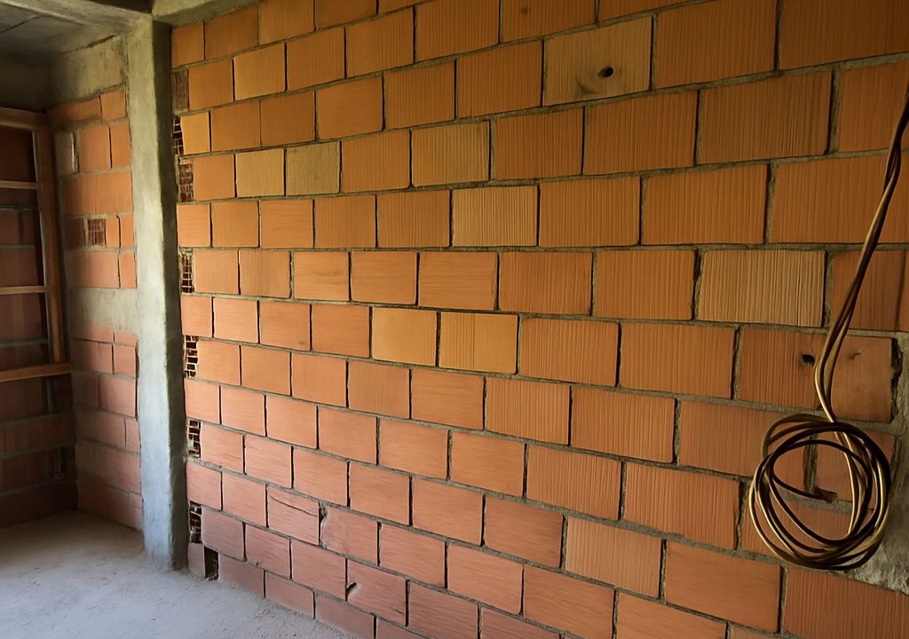 Close-Up of Hand Sign in Partially Constructed Room